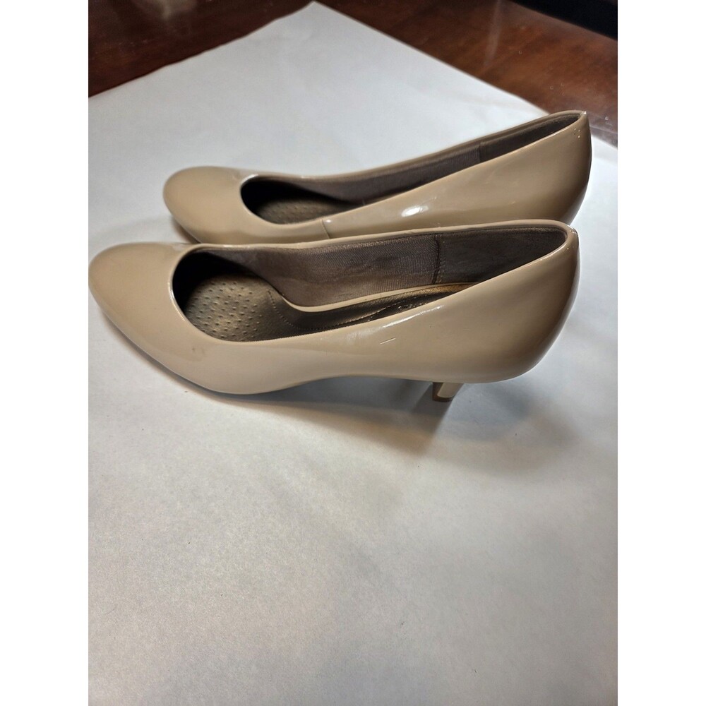 LifeStride Parigi Pumps Lot 2 Womens 9.5M Black Nude Patent Heels Career Bundle - Picture 6 of 13